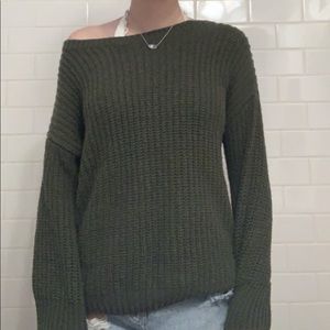 BRANDY MELVILLE olive green sweater